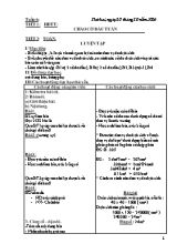 Giáo án các môn lớp 5 năm 2016 - Tuần 6